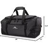 image:imageHigh Sierra Fairlead Convertible Duffel Bag Lightweight and Durable Weekender Duffel easily converts into backpack 64L Capacity Steel GrayMercuryBlueMercuryBlack