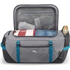 image:imageHigh Sierra Fairlead Convertible Duffel Bag Lightweight and Durable Weekender Duffel easily converts into backpack 64L Capacity Steel GrayMercuryBlueSteel Grey Mercury