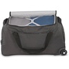 image:imageHigh Sierra Forester 28 Inch Roomy Water Resisting Wheeled Duffel wPadded Grab Handles Interior Cross Straps amp Easy to Clean Interior Black Heather