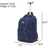 image:imageHigh Sierra Freewheel Wheeled Laptop Backpack Black 205 x 135 x 8InchTrue Navy