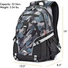 image:imageHigh Sierra Loop Backpack Travel or Work Bookbag with tablet sleeve One Size Copper SplatterMaroonGraffitiBlackAsh