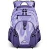 image:imageHigh Sierra Loop Backpack Travel or Work Bookbag with tablet sleeve One Size Copper SplatterMaroonPurple Marble Swirl