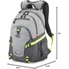 image:imageHigh Sierra Loop Backpack Travel or Work Bookbag with tablet sleeve One Size Copper SplatterMaroonSteel GreyMercuryNeon Green