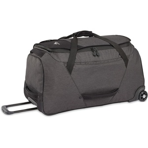 image:imageHigh Sierra Forester 28 Inch Roomy Water Resisting Wheeled Duffel wPadded Grab Handles Interior Cross Straps amp Easy to Clean Interior Black Heather