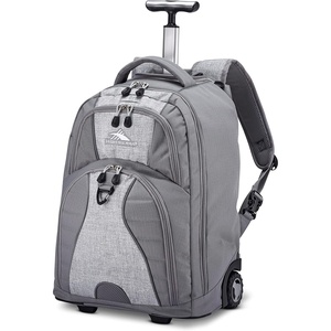 image:imageHigh Sierra Freewheel Wheeled Laptop Backpack Black 205 x 135 x 8InchSilver Heather