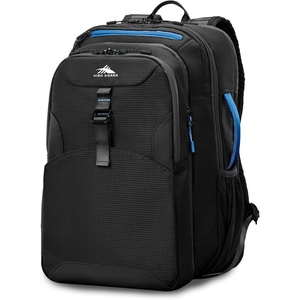 image:imageHigh Sierra HiLife 3in1 Convertible Backpack  Features Removable Daypack StackIt Strap Adjustable Sternum Strap Fleeced Pocket For Scratch Protection Dual Water Bottle Pockets  BlackBlueBlackBlue