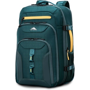 image:imageHigh Sierra HiLife Travel Backpack  Features 2inch Expansion WetPak Pockets 17 Laptop Compartment StackIt Strap Adjustable Sternum Strap Fleece Pocket Dual Water Bottle Pockets