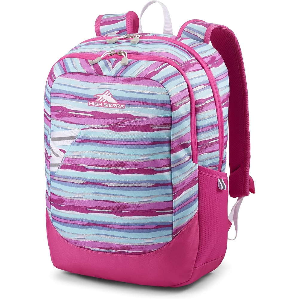 image:imageHigh Sierra Essential Backpack Laptop Bookbag for Travel Work or School Space One SizeWatercolor Stripes
