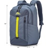 image:imageHigh Sierra Large Backpack Reflective Accent Comfortable Mesh Back School Bag with Tablet Device Sleeve and Adjustable Straps Grey Blue