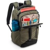 image:imageHigh Sierra Large Backpack Reflective Accent Comfortable Mesh Back School Bag with Tablet Device Sleeve and Adjustable Straps SilverOlive Green