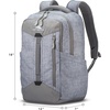image:imageHigh Sierra Large Backpack Reflective Accent Comfortable Mesh Back School Bag with Tablet Device Sleeve and Adjustable Straps SilverSilver