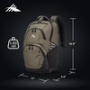 image:imageHigh Sierra Swoop Backpack with Laptop Pocket  Tablet Sleeve Fits most 17 Laptops 30L BlackOlive