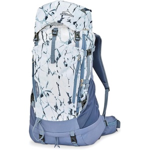 image:imageHigh Sierra Pathway 20 Backpack with Hydration Storage Sleeve for Hiking Biking Camping Traveling Forest GreenBlack 60LWhite Cracked IceGrey Blue