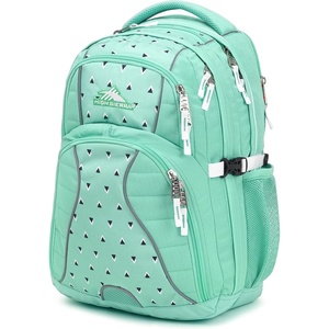 image:imageHigh Sierra Swerve Laptop Backpack Black One SizeAquamarineTri GeoWhite