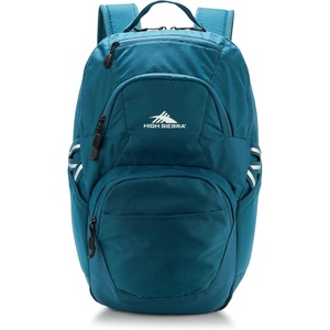 image:imageHigh Sierra Swoop Backpack Travel or Work Bookbag with tablet sleeve One Size FLORALSOFT PINKTeal