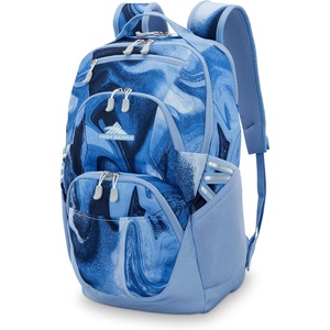 image:imageHigh Sierra Swoop Backpack with Laptop Pocket  Tablet Sleeve Fits most 17 Laptops 30L BlackBlue Marble Swirl