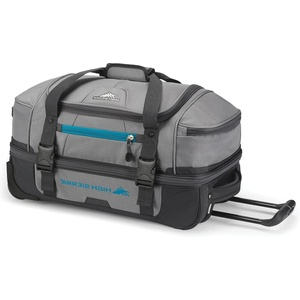 image:imageHigh Sierra 22 Wheeled Rolling Duffle Bag Lightweight and Durable Weekender Travel Duffle bag with Recessed telescoping pull handle 50L Capacity Steel GreyMercury
